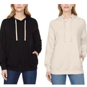 NWT Buffalo David Bitton Women Super Soft Hoodie Black White Sz S-XL $80 11HL122